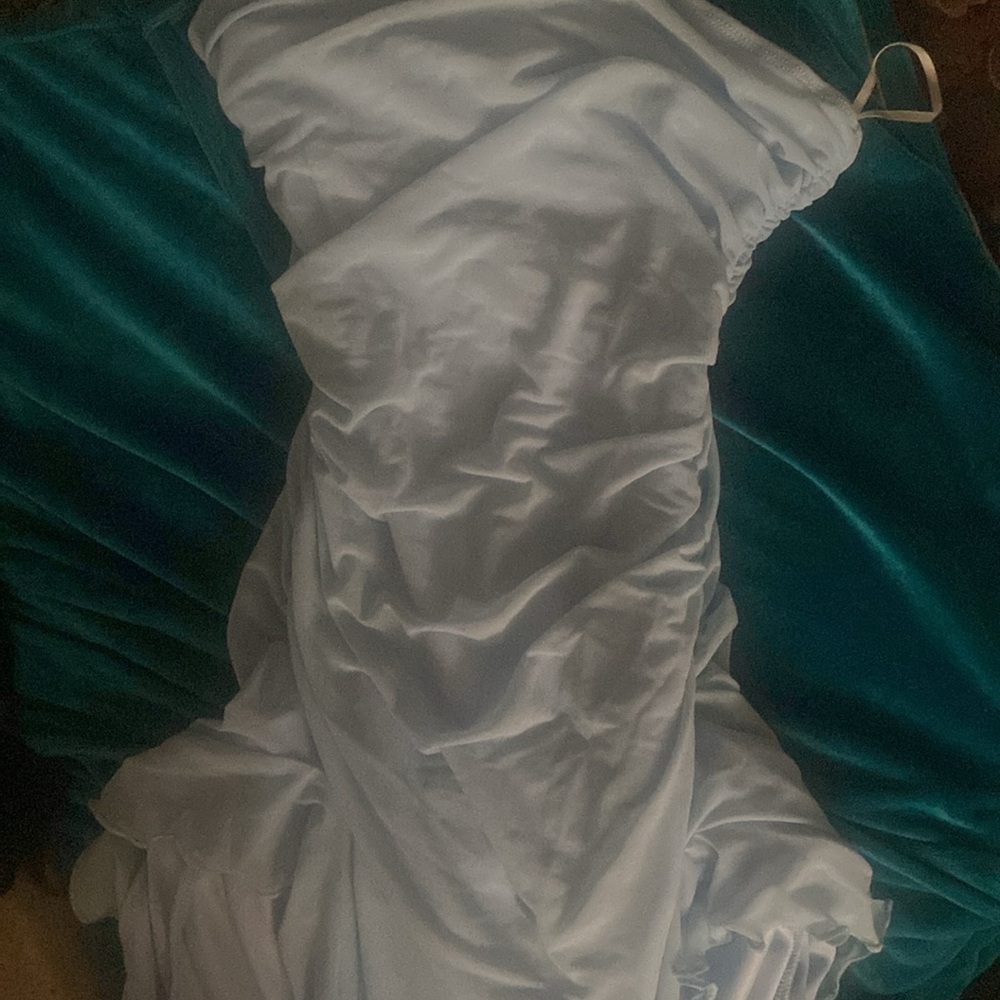 🐬 BABY BLUE RUFFLE DRESS 🐬 - Picture 6 of 7